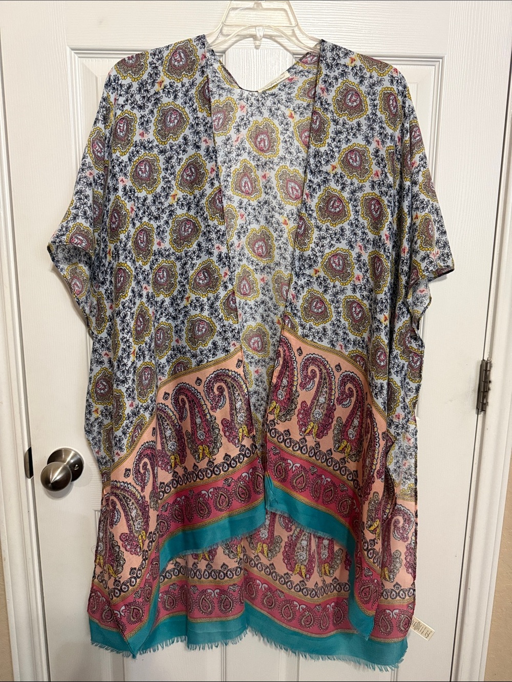 Do everything in love Multicolor Paisley Tunic - Pink & Teal & Yellow